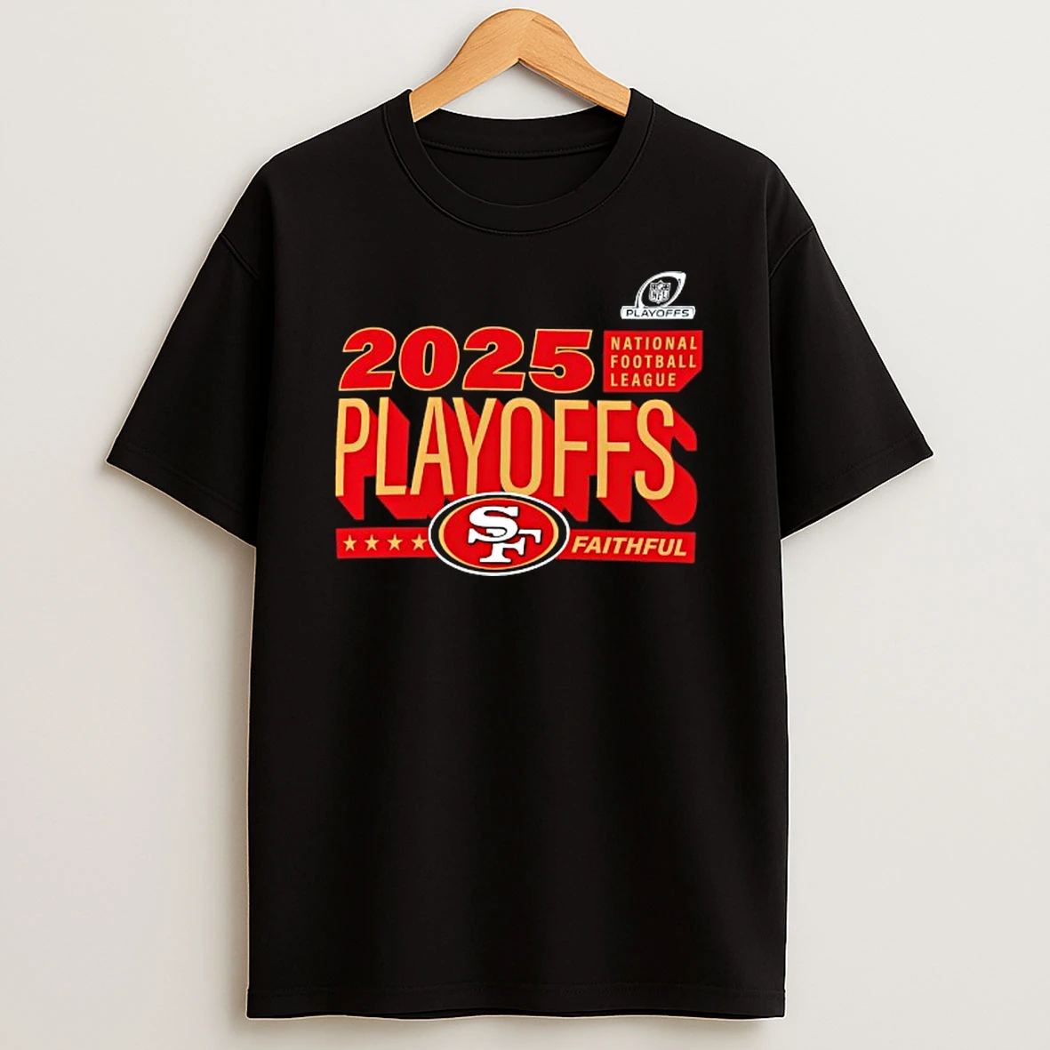 San Francisco 49ers 2025 National Football League Playoffs T Shirt