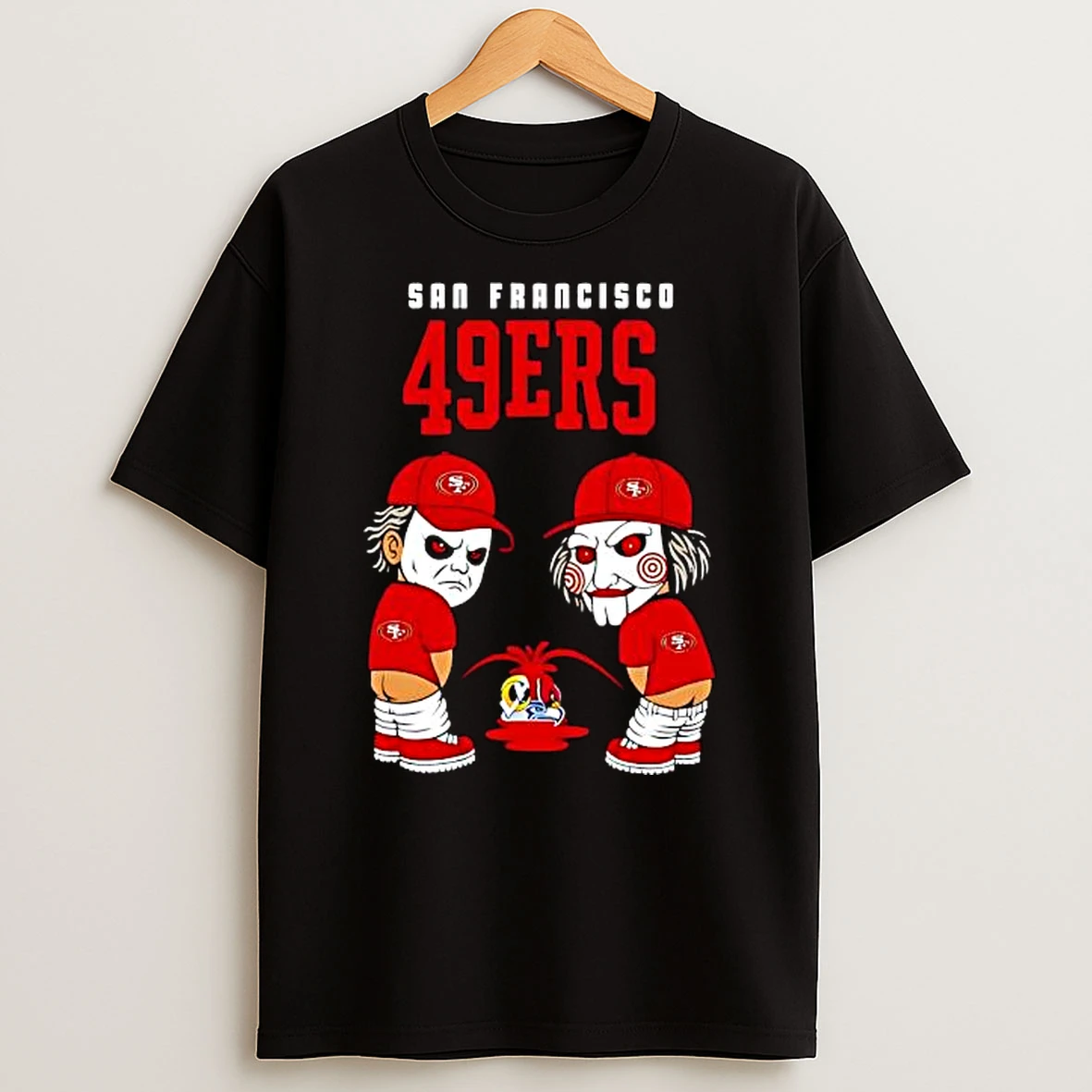 San Francisco 49ers Michael Myers Piss On Rams Seahawks Cardinals T Shirt