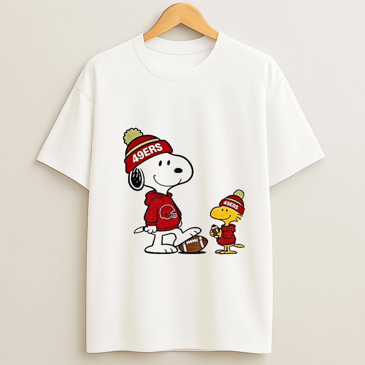 San Francisco 49ers Snoopy Woodstock Football Style Nfl T Shirt