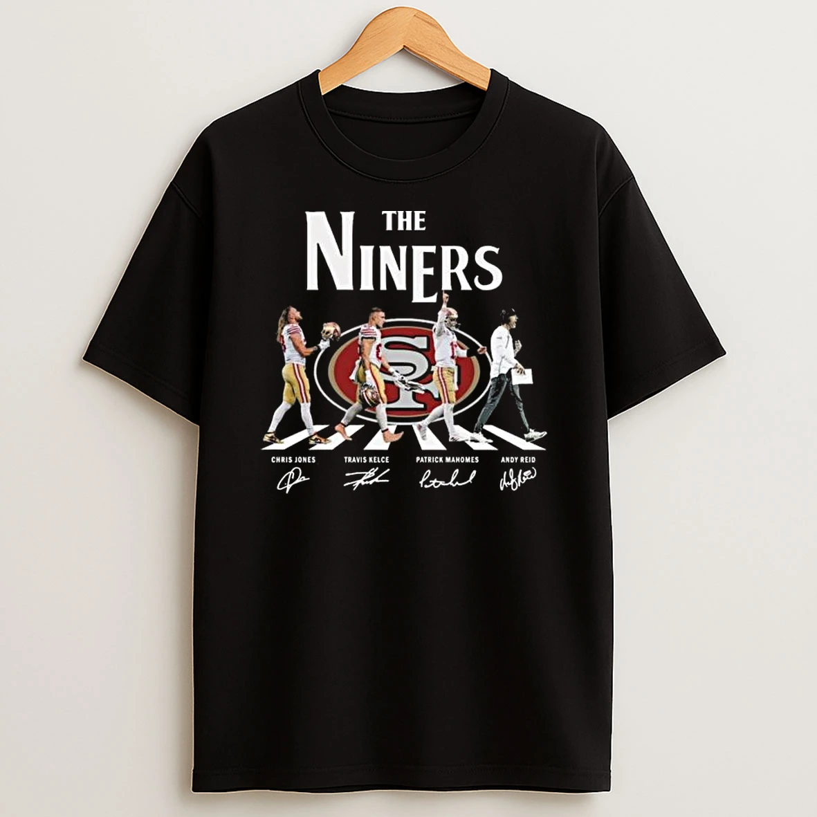 San Francisco 49ers The Niners Players Abbey Road Signatures T Shirt