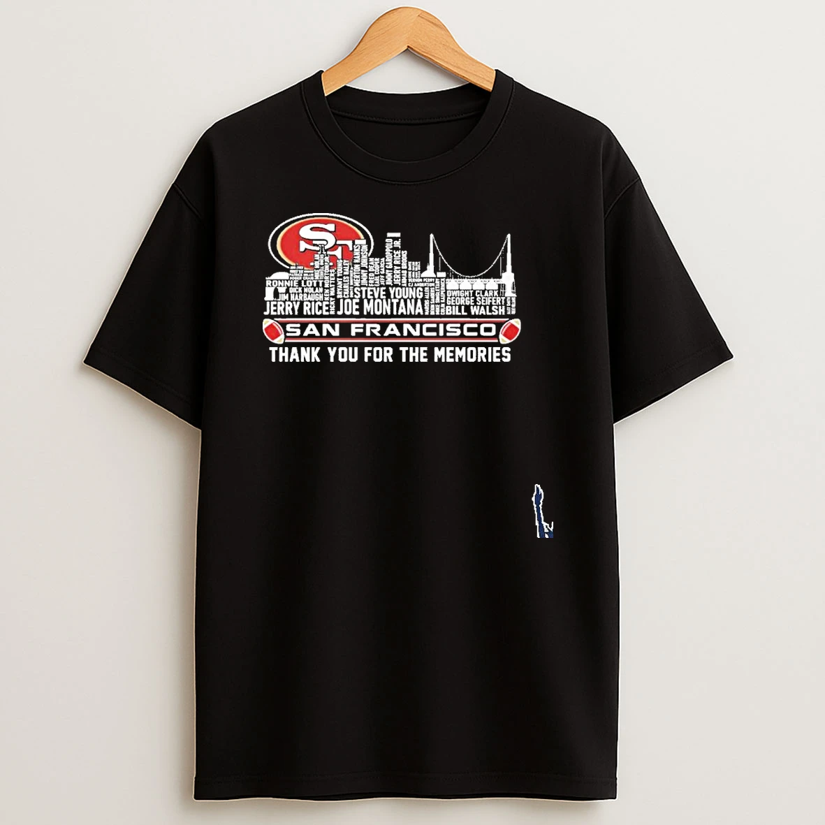 San Francisco Skyline X San Francisco 49ers Typo Team Name T Shirt