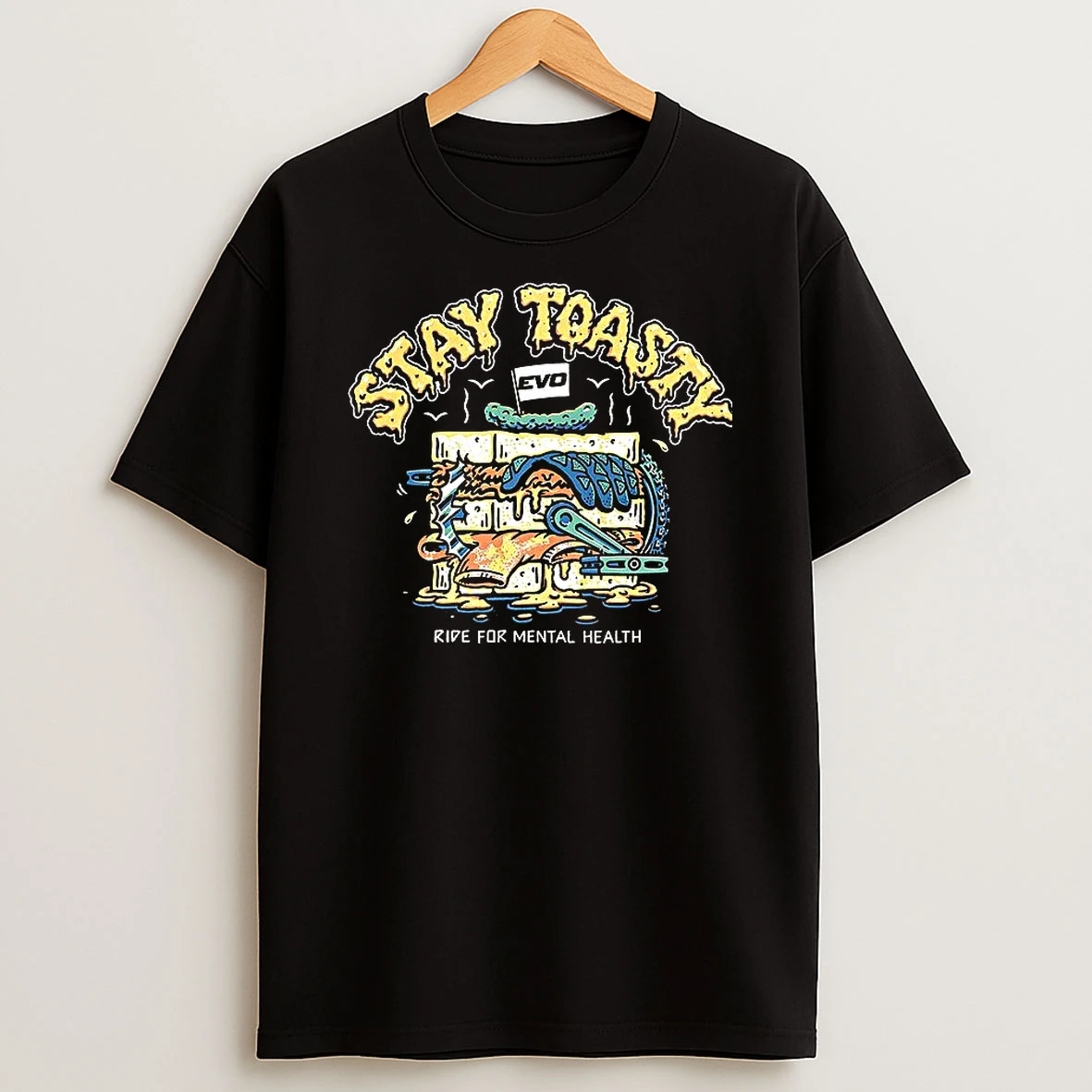 Sandwich Stay Toasty Ride For Mental Health T Shirt