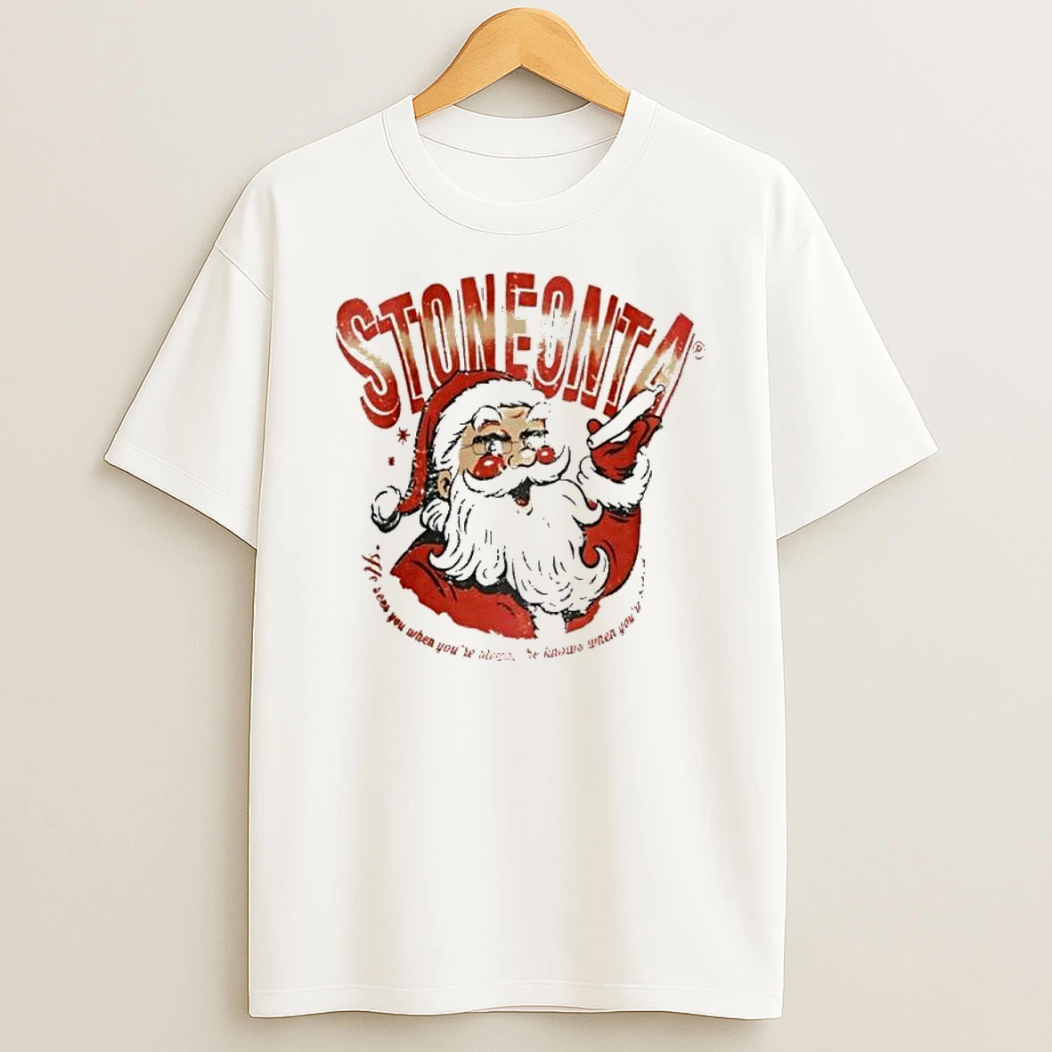 Santa Claus Christmas Stoneonta Santacon 2025 T Shirt