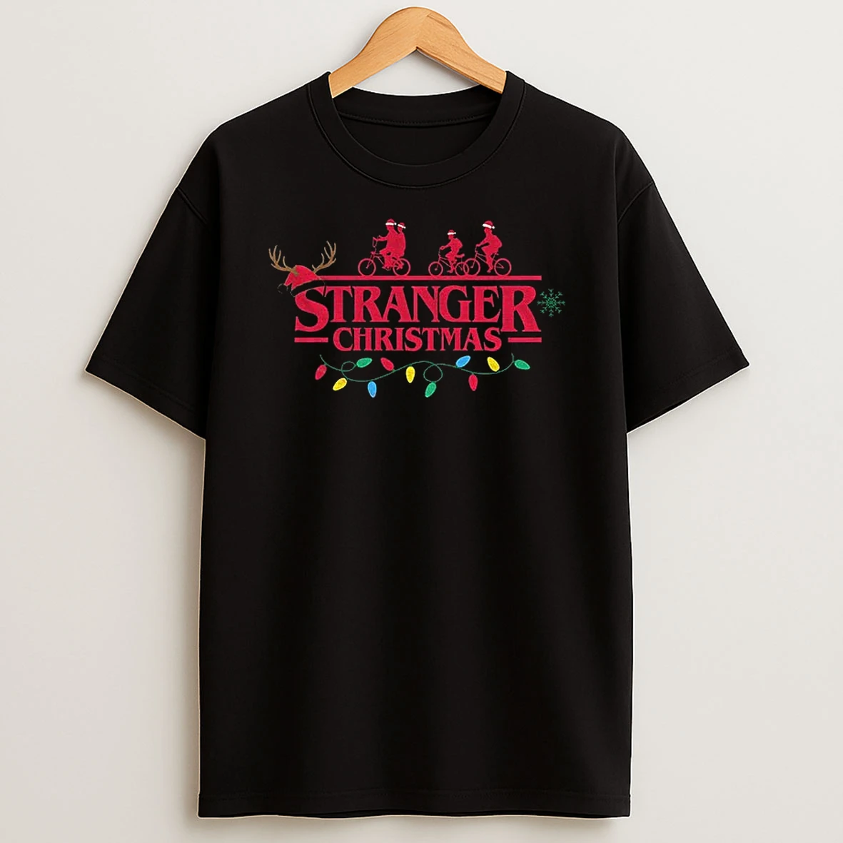 Santa Claus Upside Down Stranger Things Christmas T Shirt