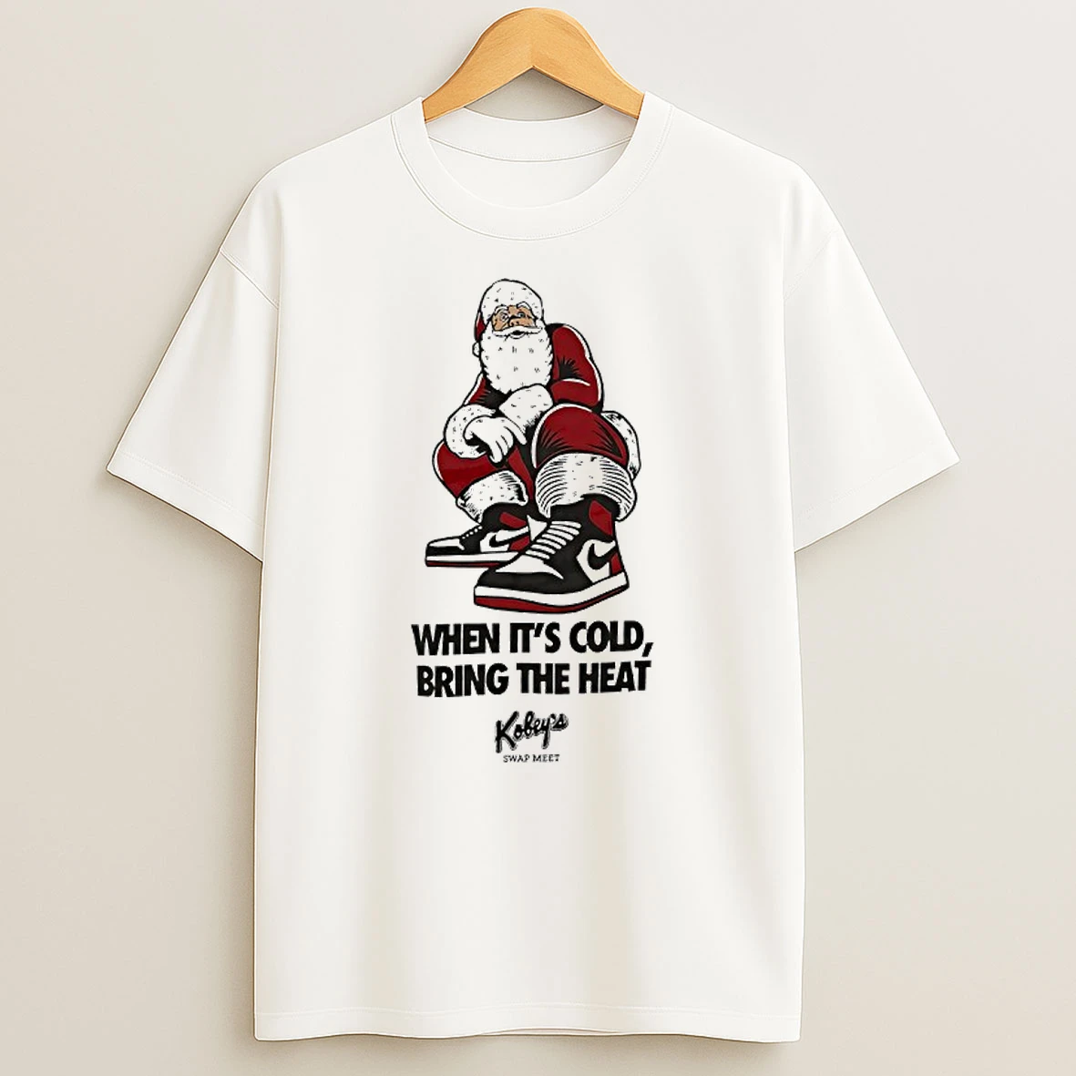 Santa Claus When Its Cold Bring The Heat Swap Meet T Shirt