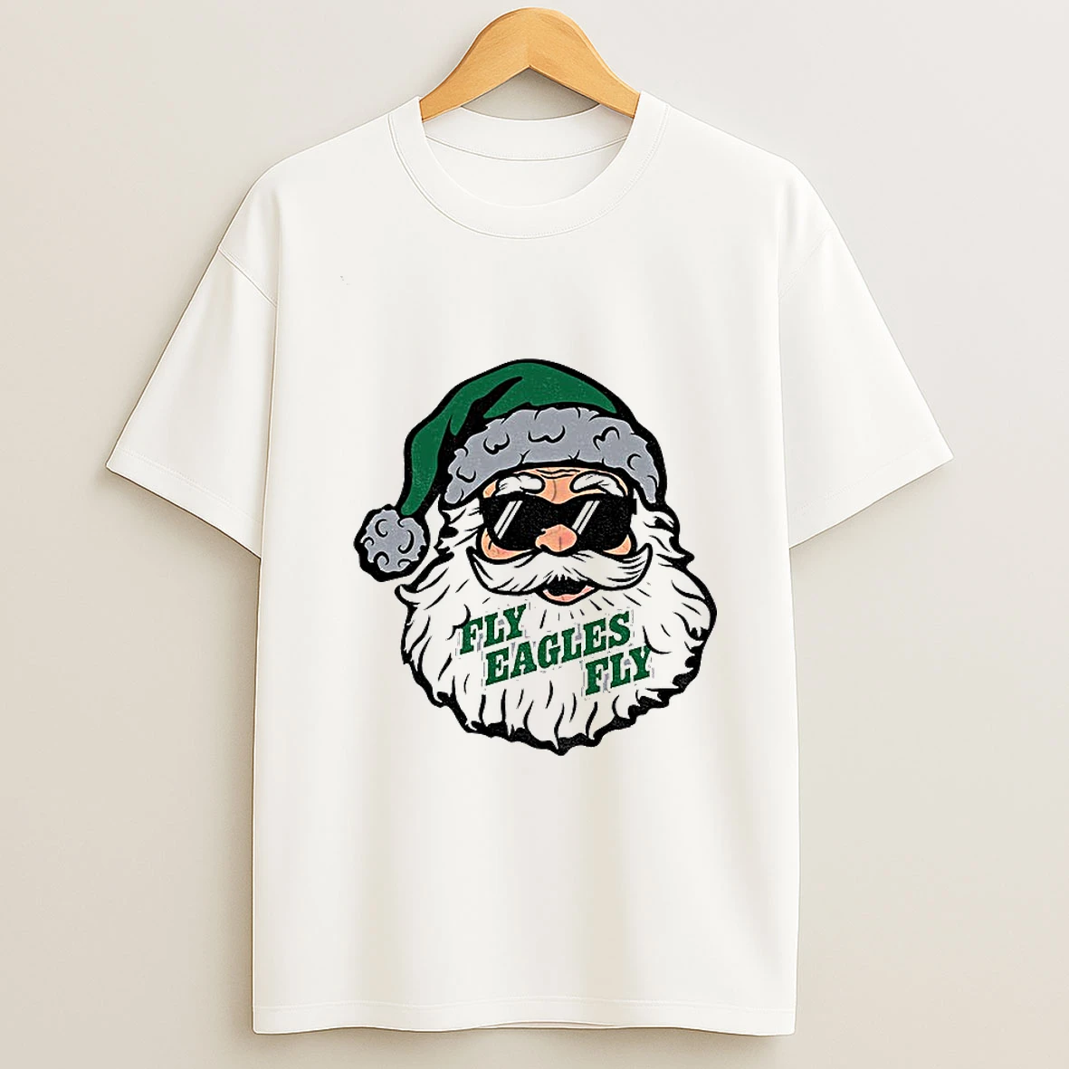 Santa Claus X Philadelphia Eagles Fly Eagles Fly Football 2025 Christmas T Shirt