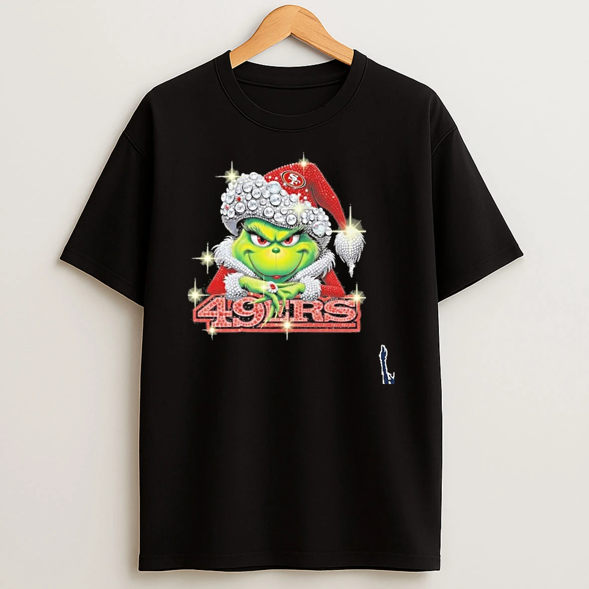 Santa Grinch 49ers Diamond T Shirt