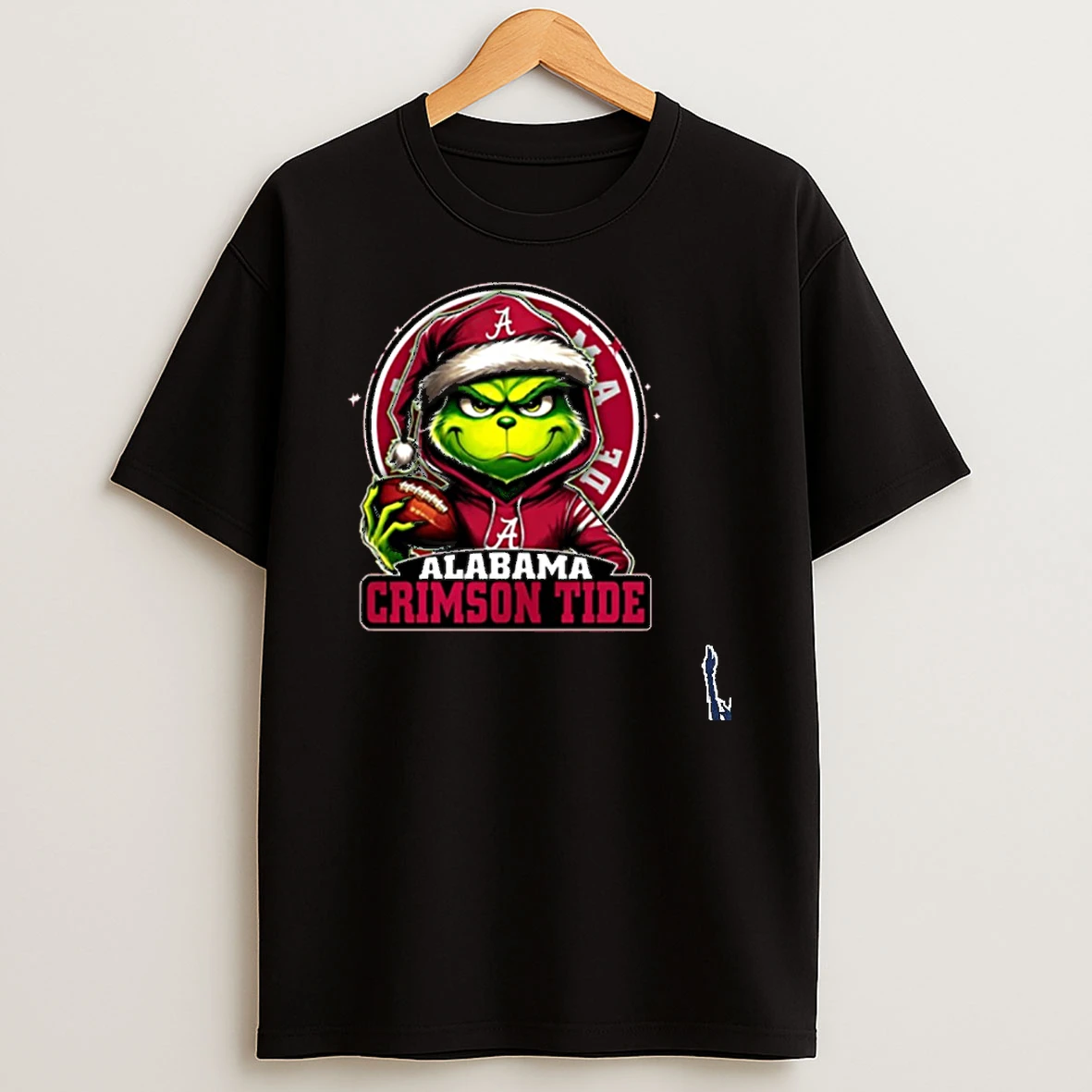 Santa Grinch Alabama Crimson Tide Ball T Shirt