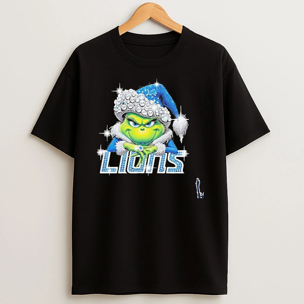 Santa Grinch Lions Diamond T Shirt