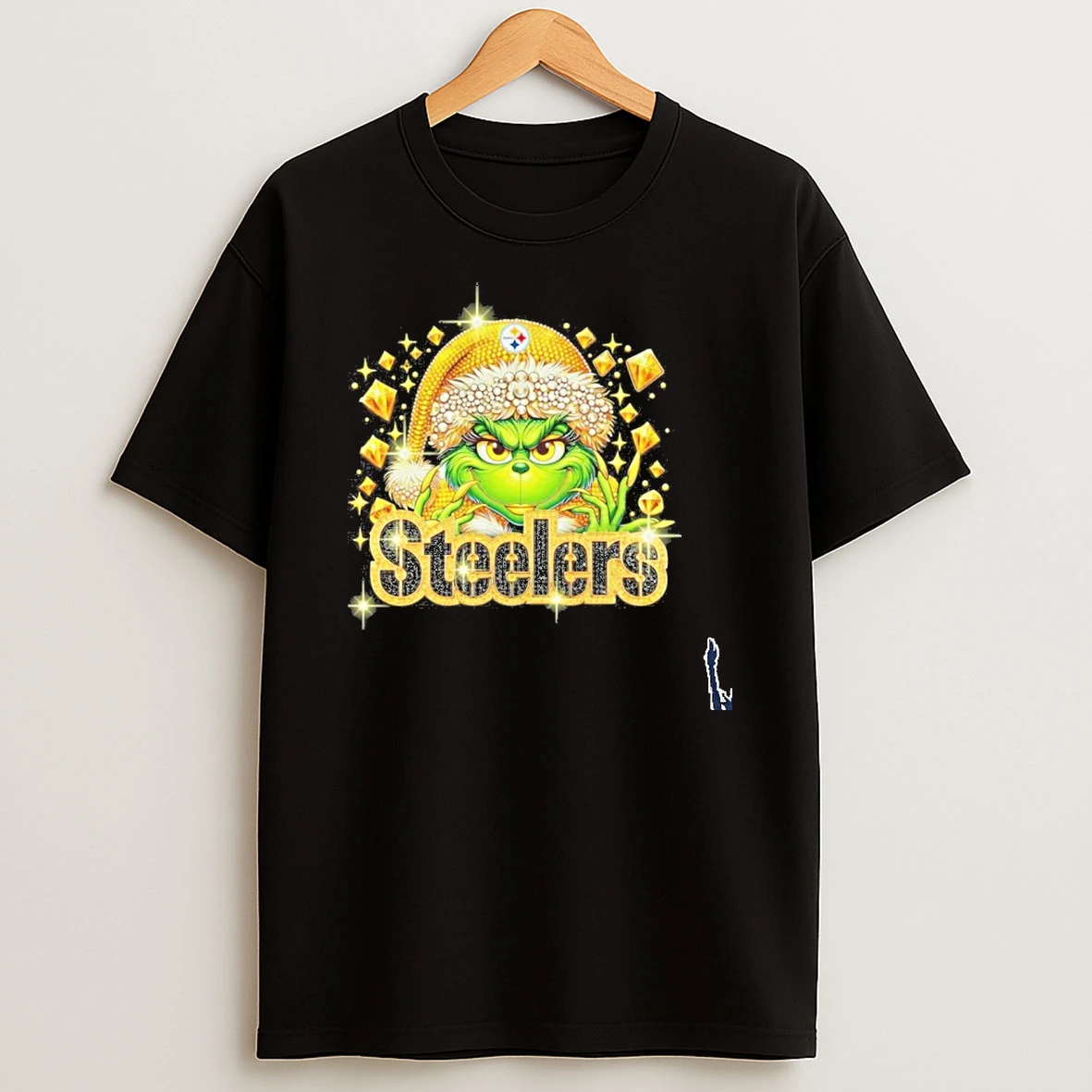 Santa Grinch Steelers Diamond T Shirt