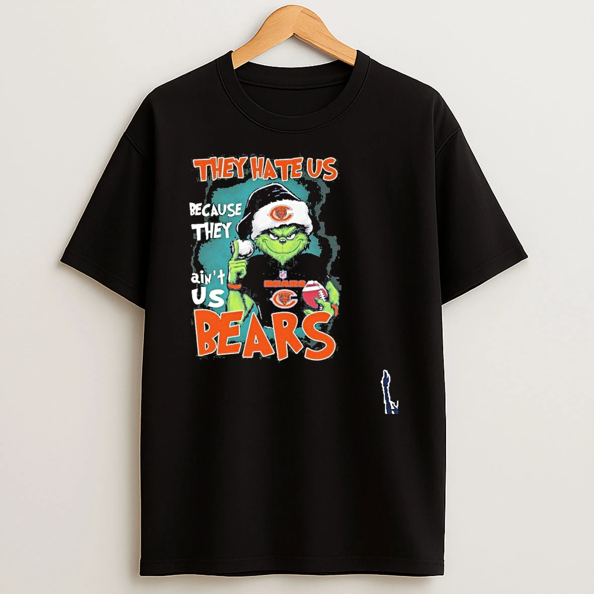 Santa Grinch They Hate Us Because They Aint Us Bears T Shirt