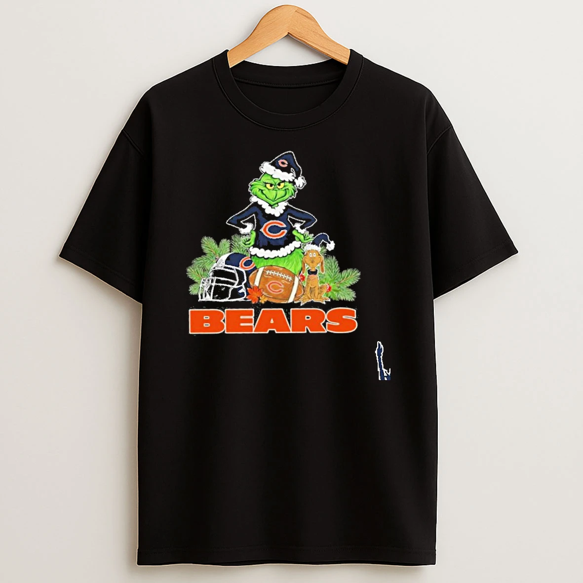 Santa Grinch X Dog Ball Merry Christmas Bears Logo T Shirt