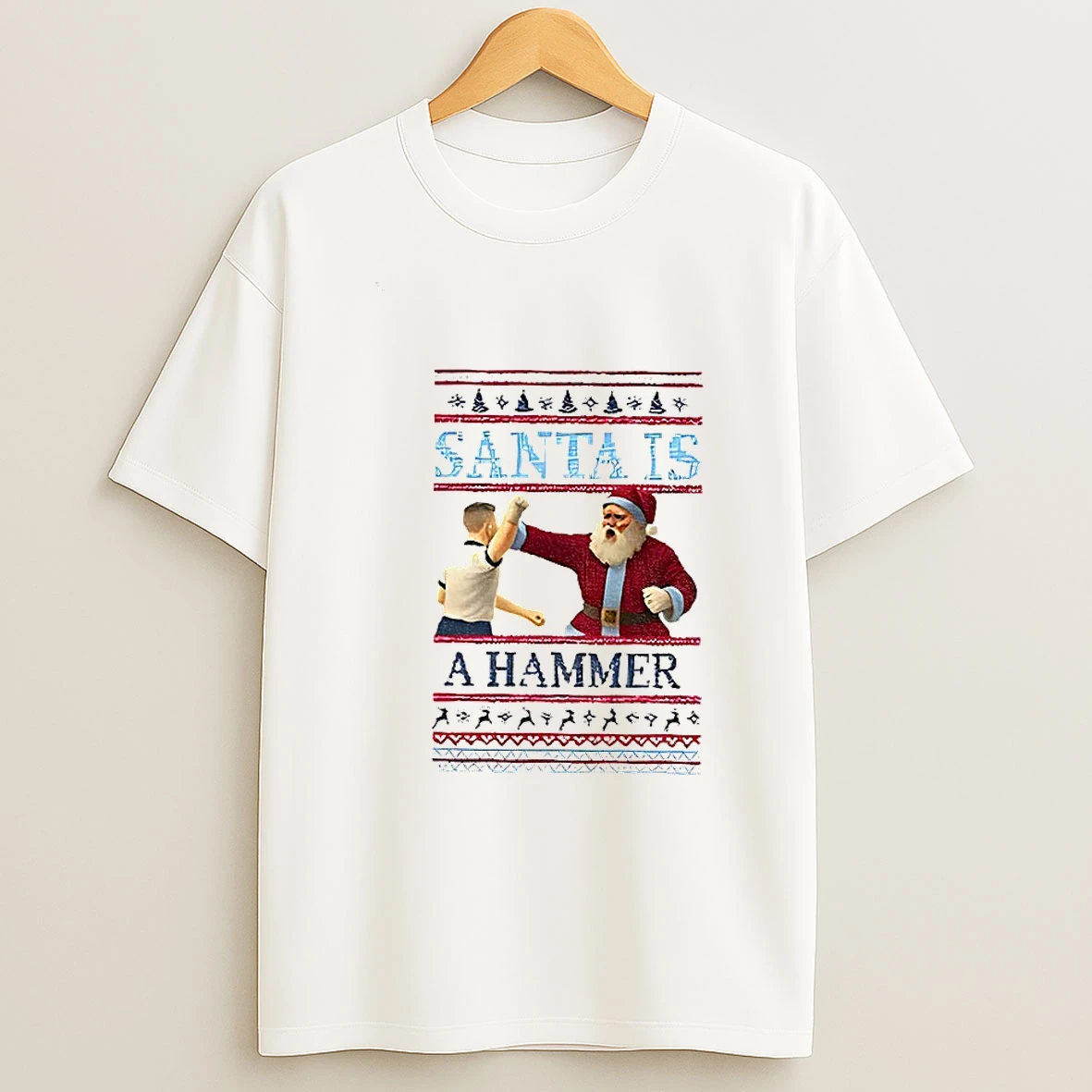 Santa Is A Hammer Christmas T Shirt