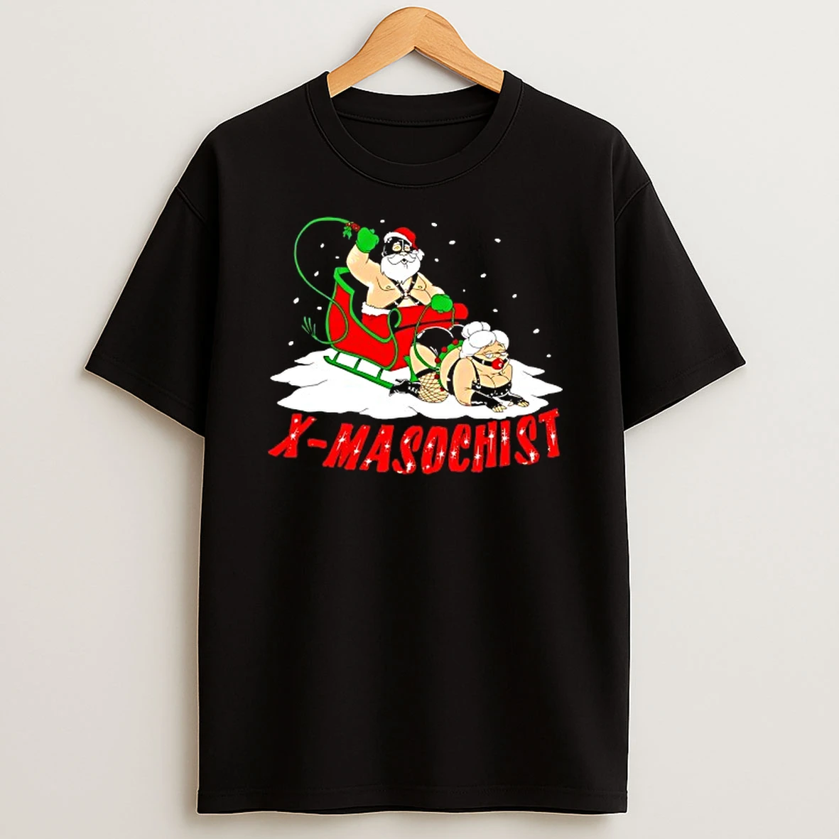 Santa Sleigh X Masochist Christmas T Shirt