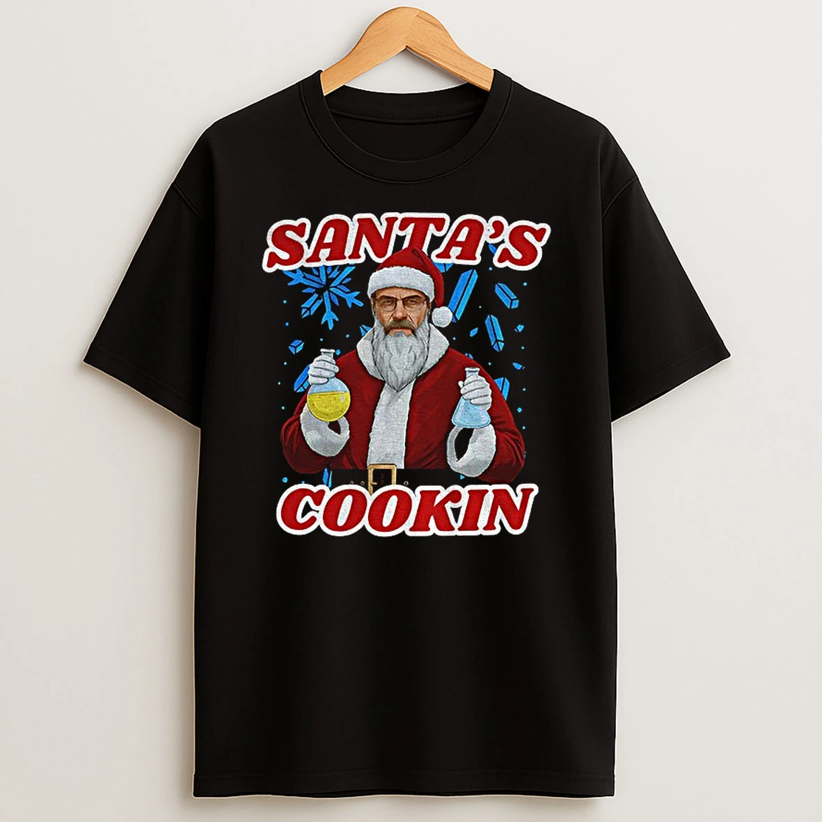 Santas Cooking Breaking Bad Merry Christmas T Shirt