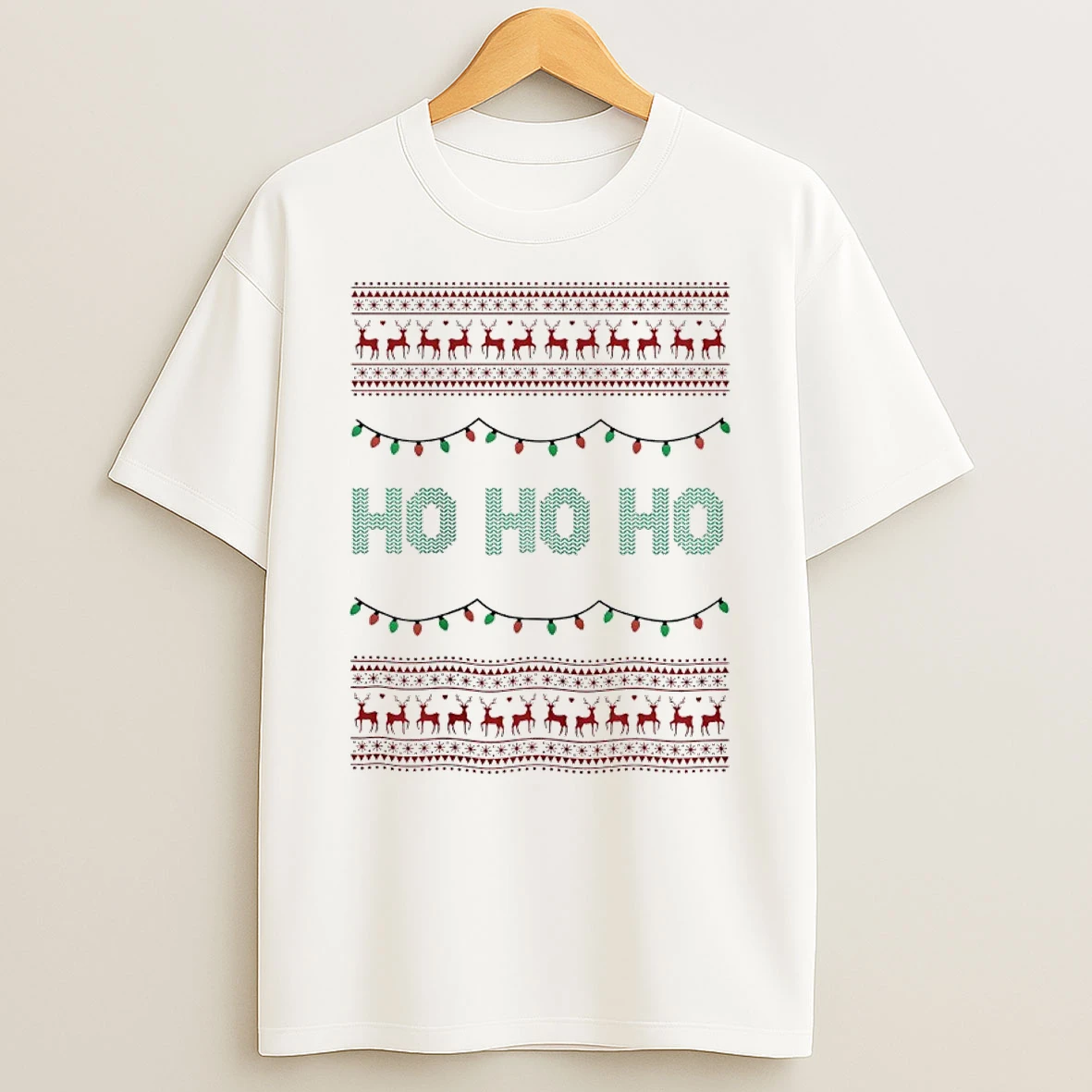 Santas Ho Ho Ho Ugly Christmas T Shirt