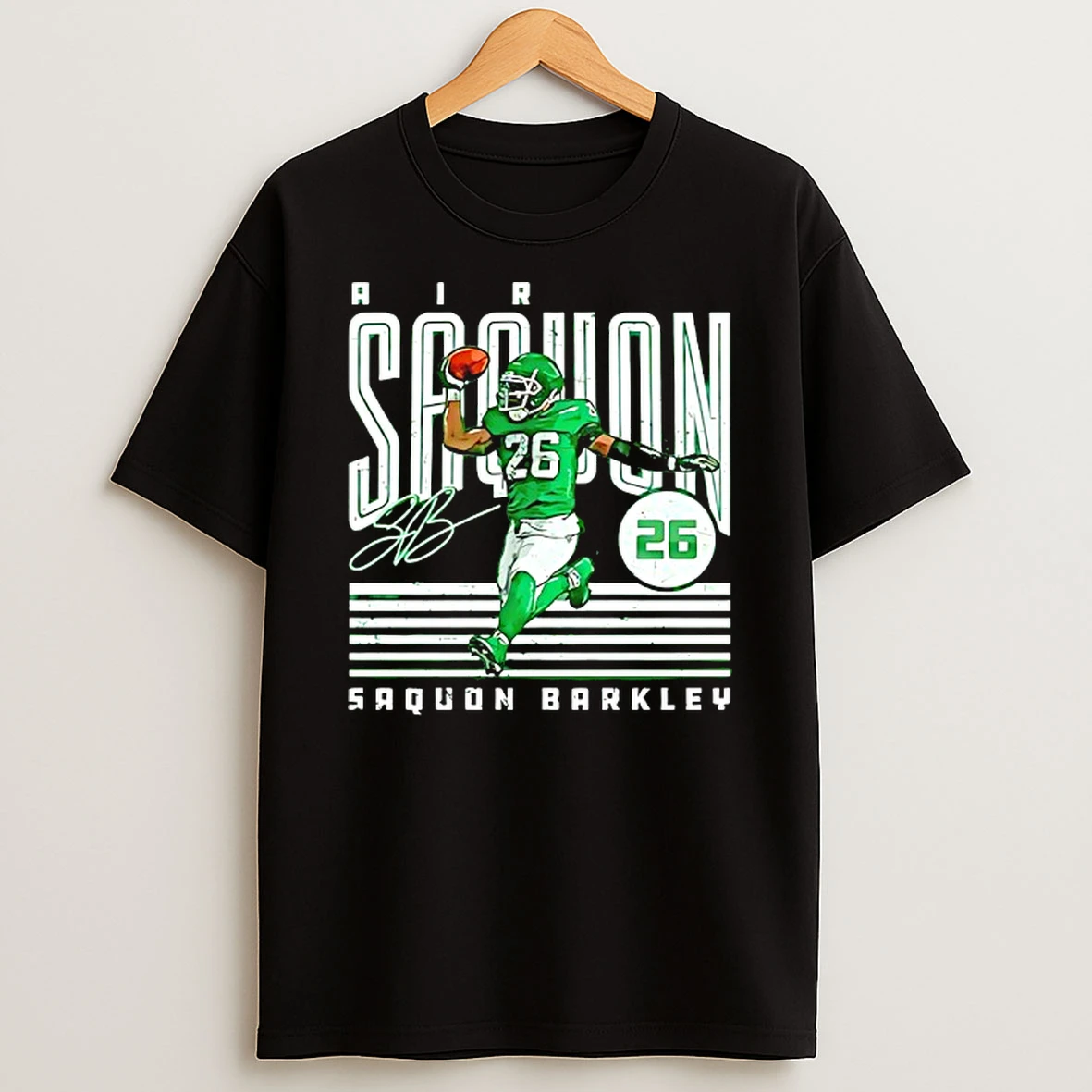 Saquon Barkley Philadelphia Eagles Air Saquon Player Signature T Shirt