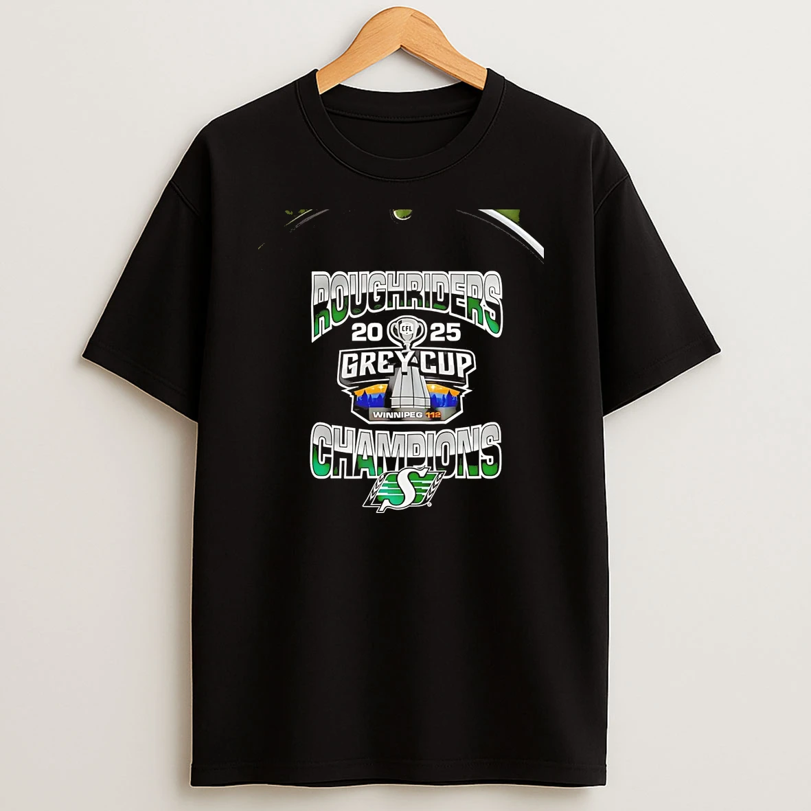 Saskatchewan Roughriders 2025 Grey Cup Winnipeg Champions Chriast T Shirt
