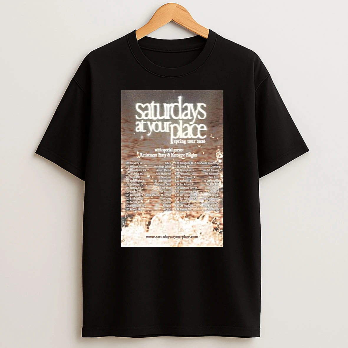 Saturdays At Your Place Spring Tour 2026 T Shirt