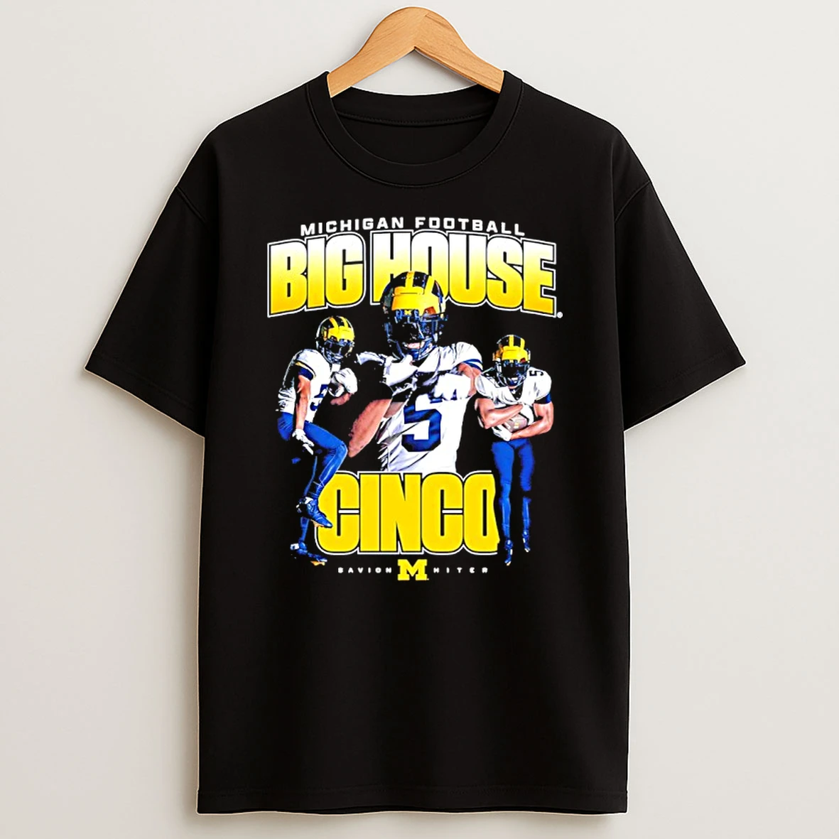 Savion Hiter Big House Cinco Michigan Wolverines Graphic T Shirt