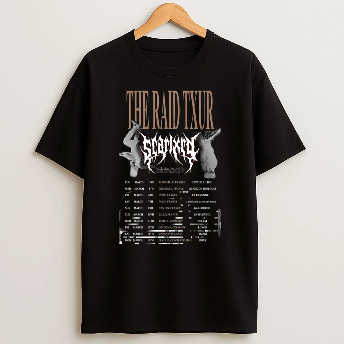 Scarlxrd The Raid Tour 2026 T Shirt