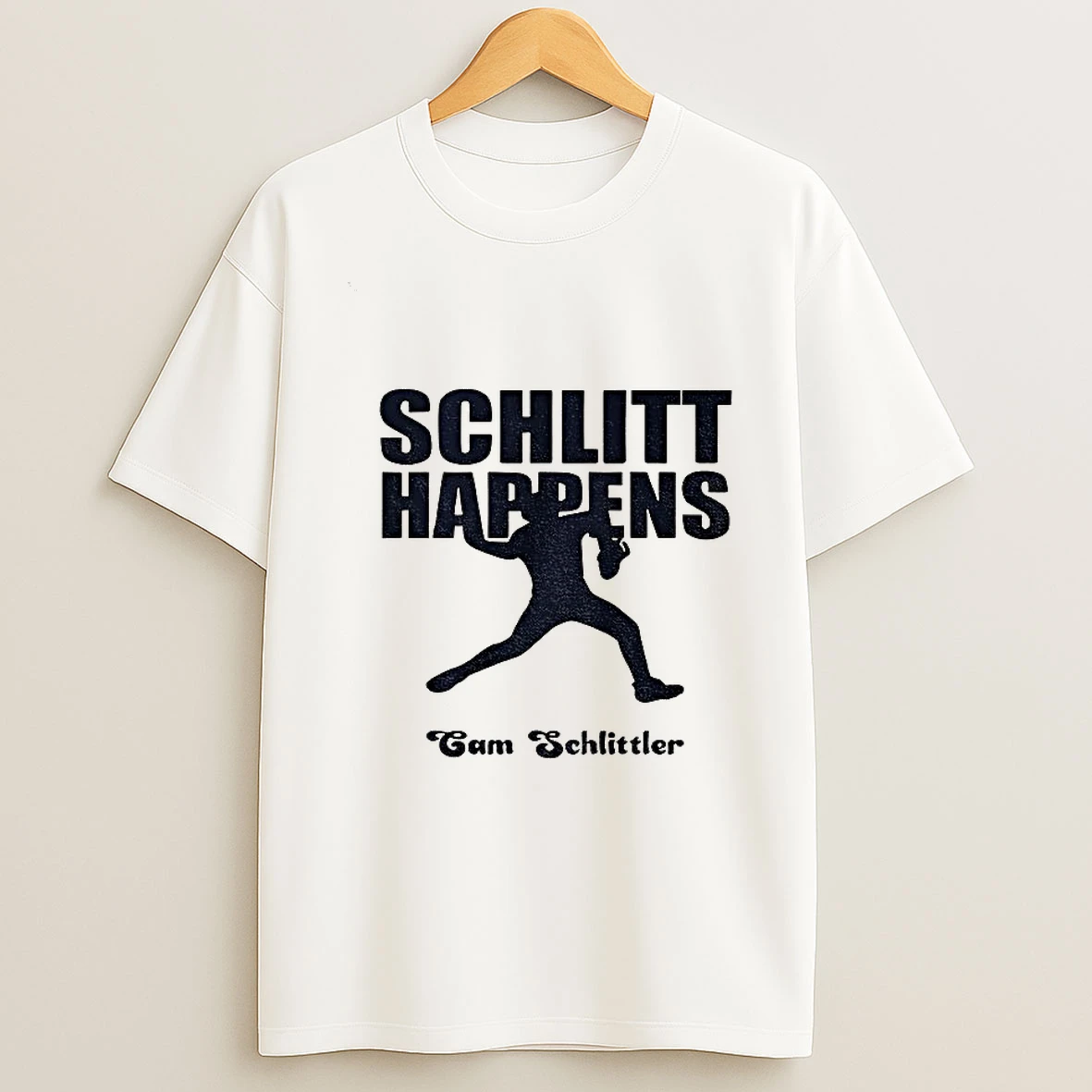 Schlitt Happens Cam Schlittler New York Yankees Baseball Vintage T Shirt