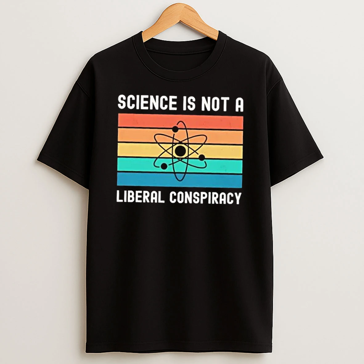 Science Is Not A Liberal Conspiracy Retro T Shirt