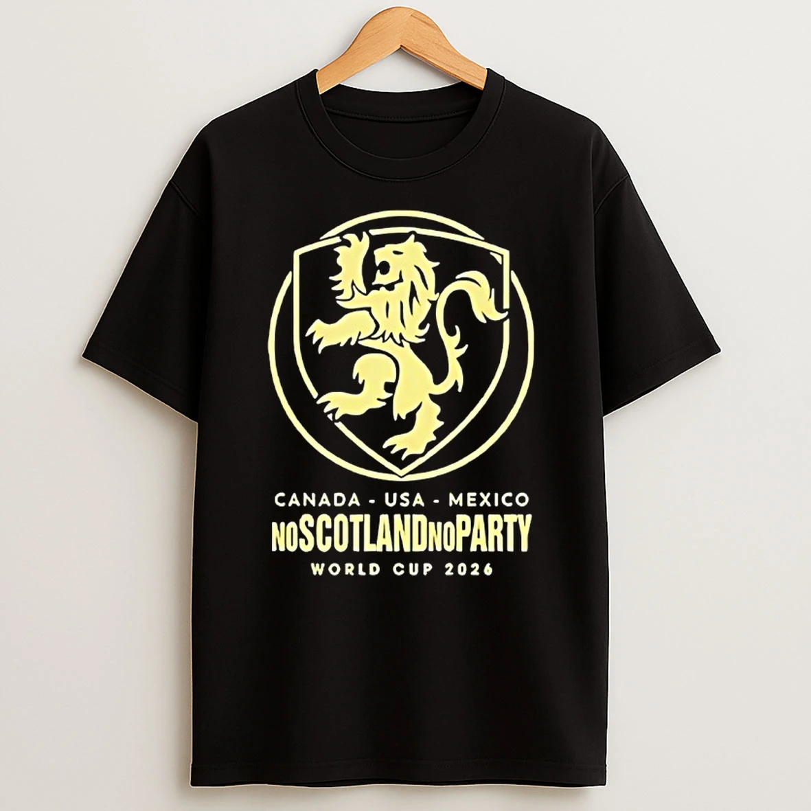 Scotland World Cup 2026 Football No Scotland No Party T Shirt