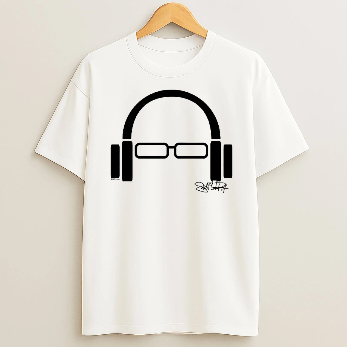 Scott Van Pelt Podcast Headphones And Glasses Logo Signature T Shirt