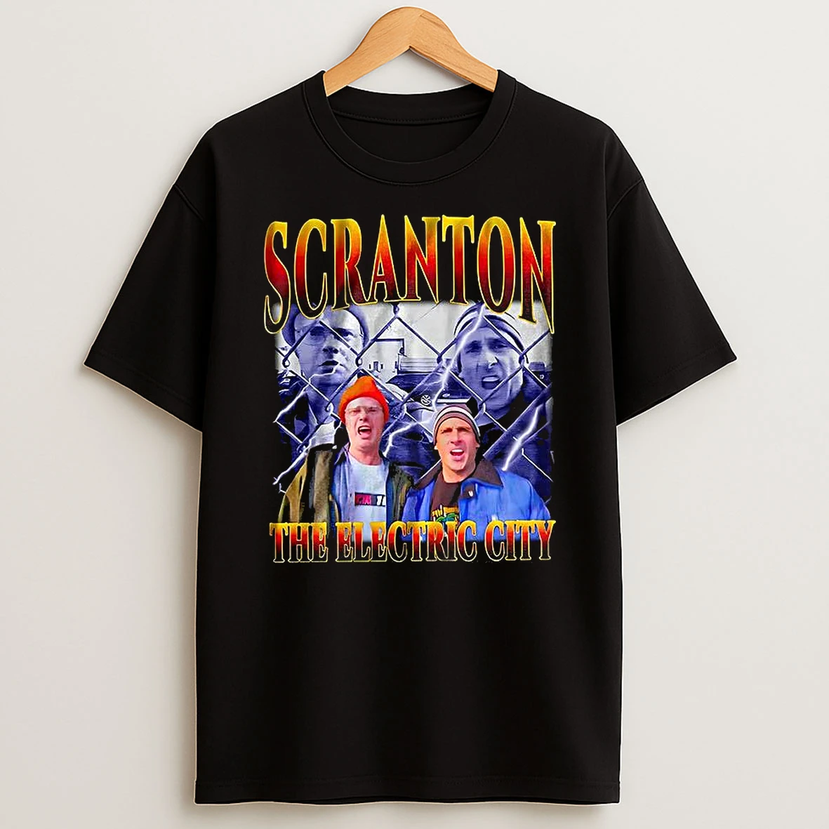 Scranton The Electric City The Office Michael Scott And Dwight Schrute Meme T Shirt