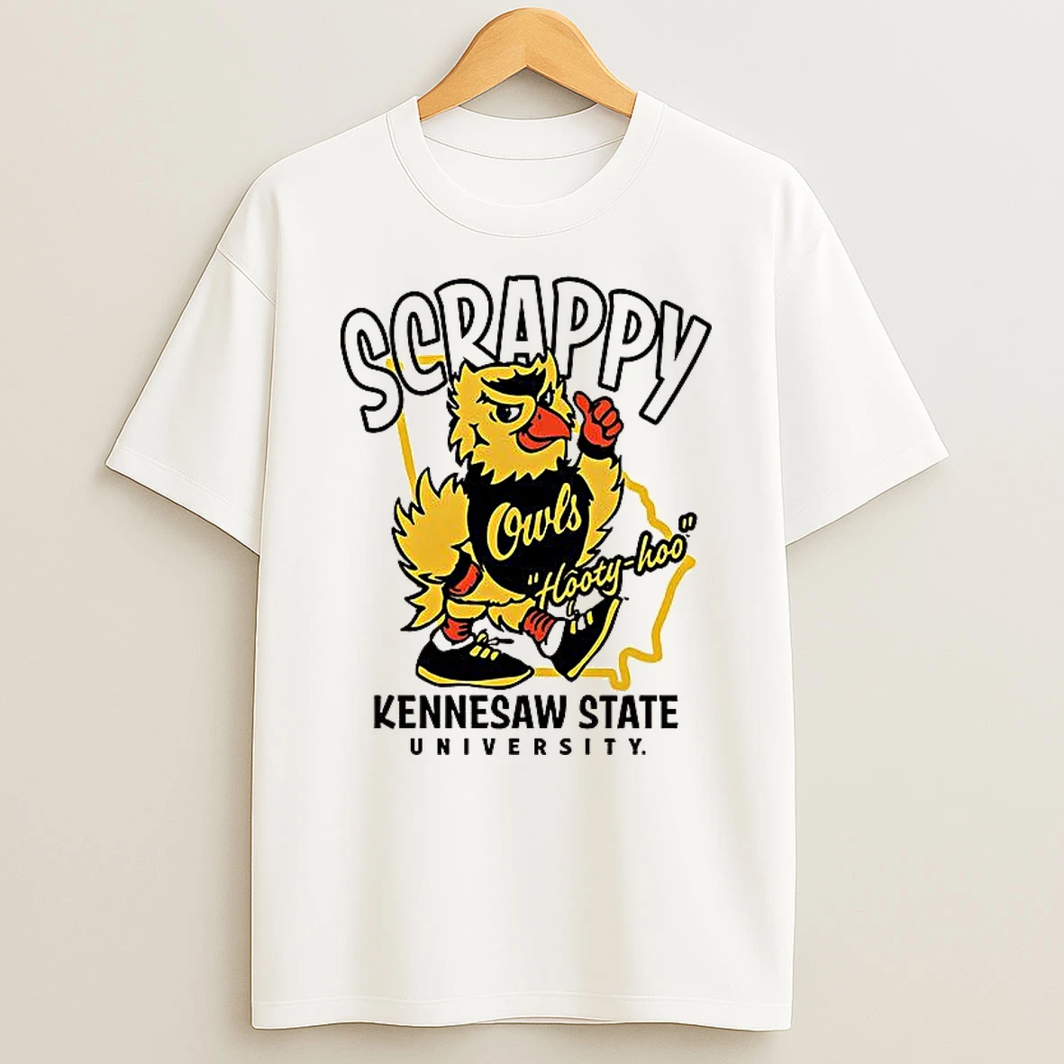 Scrappy Kennesaw State Owls University Mascot T Shirt