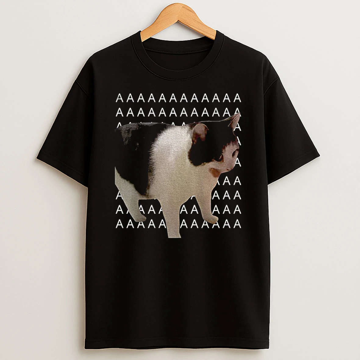 Screaming Cat Meme Aaaaaa T Shirt