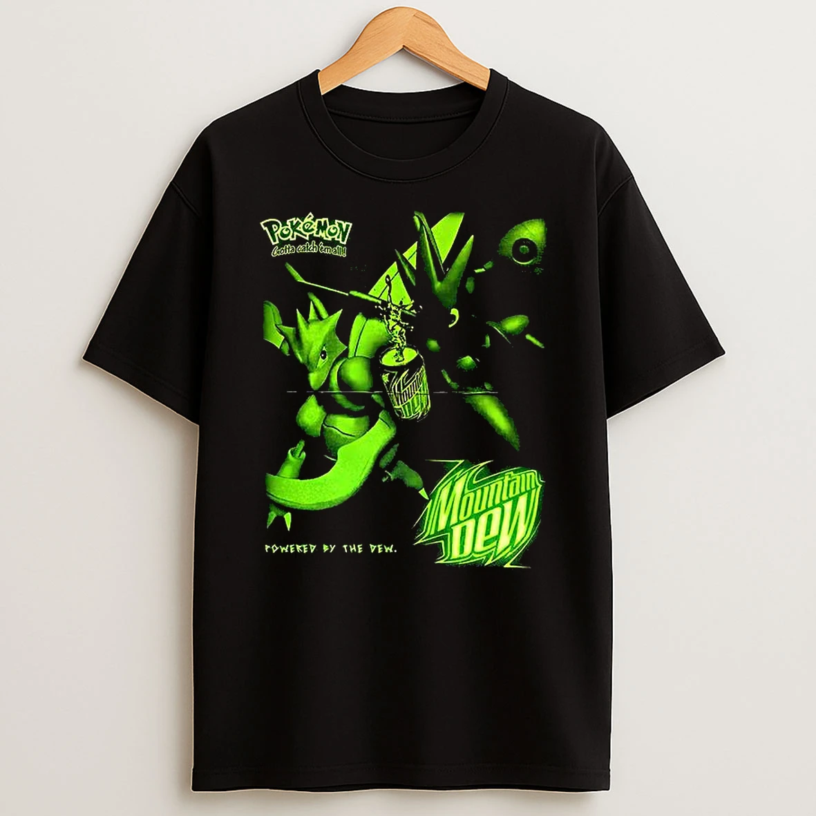 Scyther And Scizor Pokemon Anime X Mountain Dew Powered By The Dew T Shirt