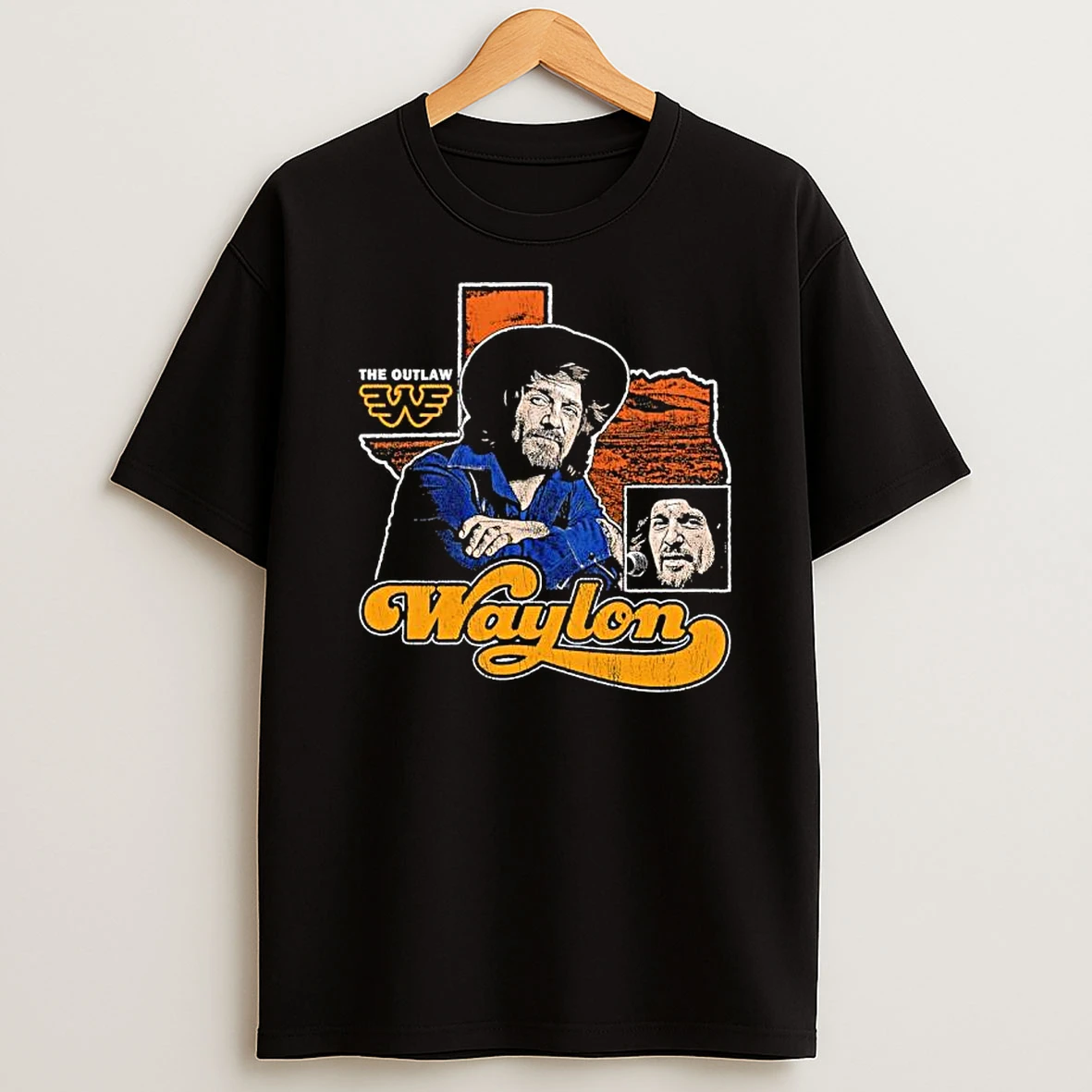 Seager X Waylon Jennings Heritage Or Outlaw Graphic T Shirt