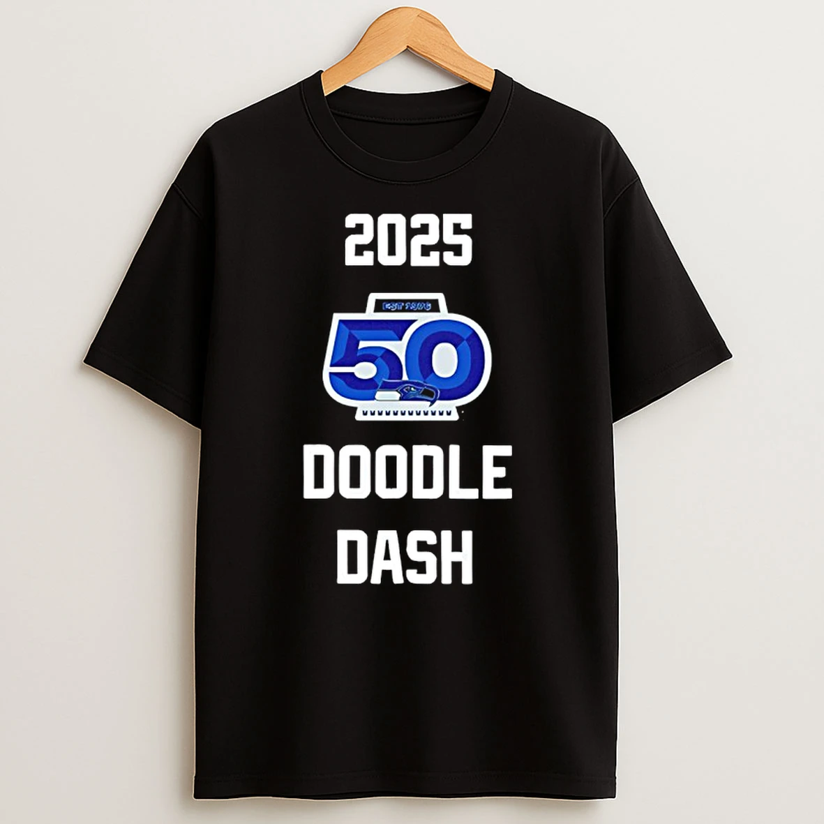 Seattle Seahawks 2025 Doodle Dash T Shirt