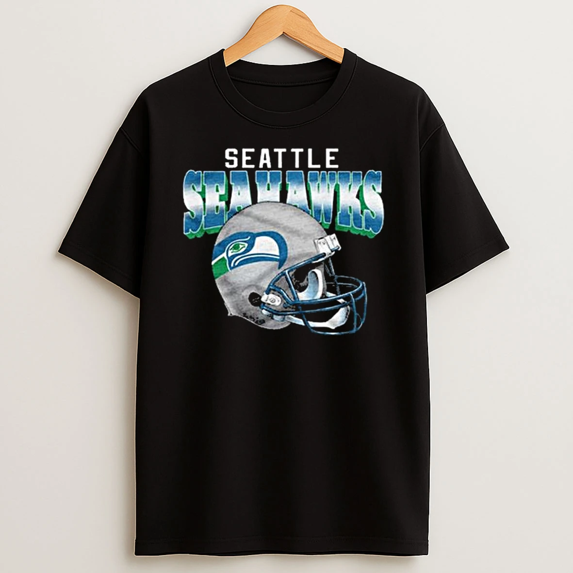 Seattle Seahawks Gradient Helmet T Shirt