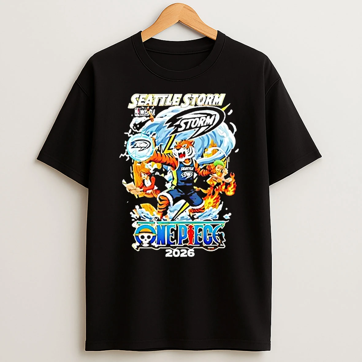 Seattle Storm Basketball X One Piece 2026 Anime T Shirt