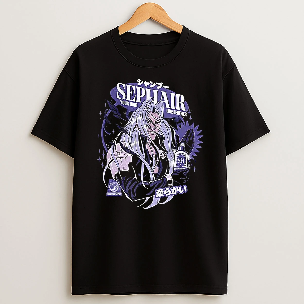 Sephair Your Hair Like Feather Sephiroth Final Fantasy Vii Parody T Shirt