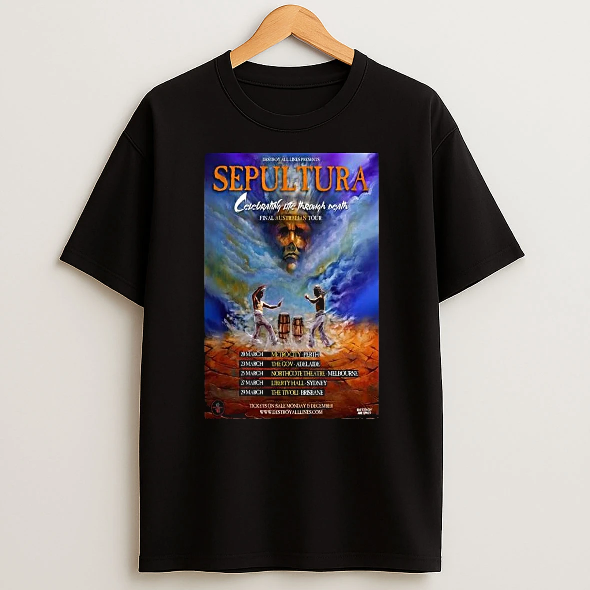 Sepultura Final Australia 2026 Event T Shirt
