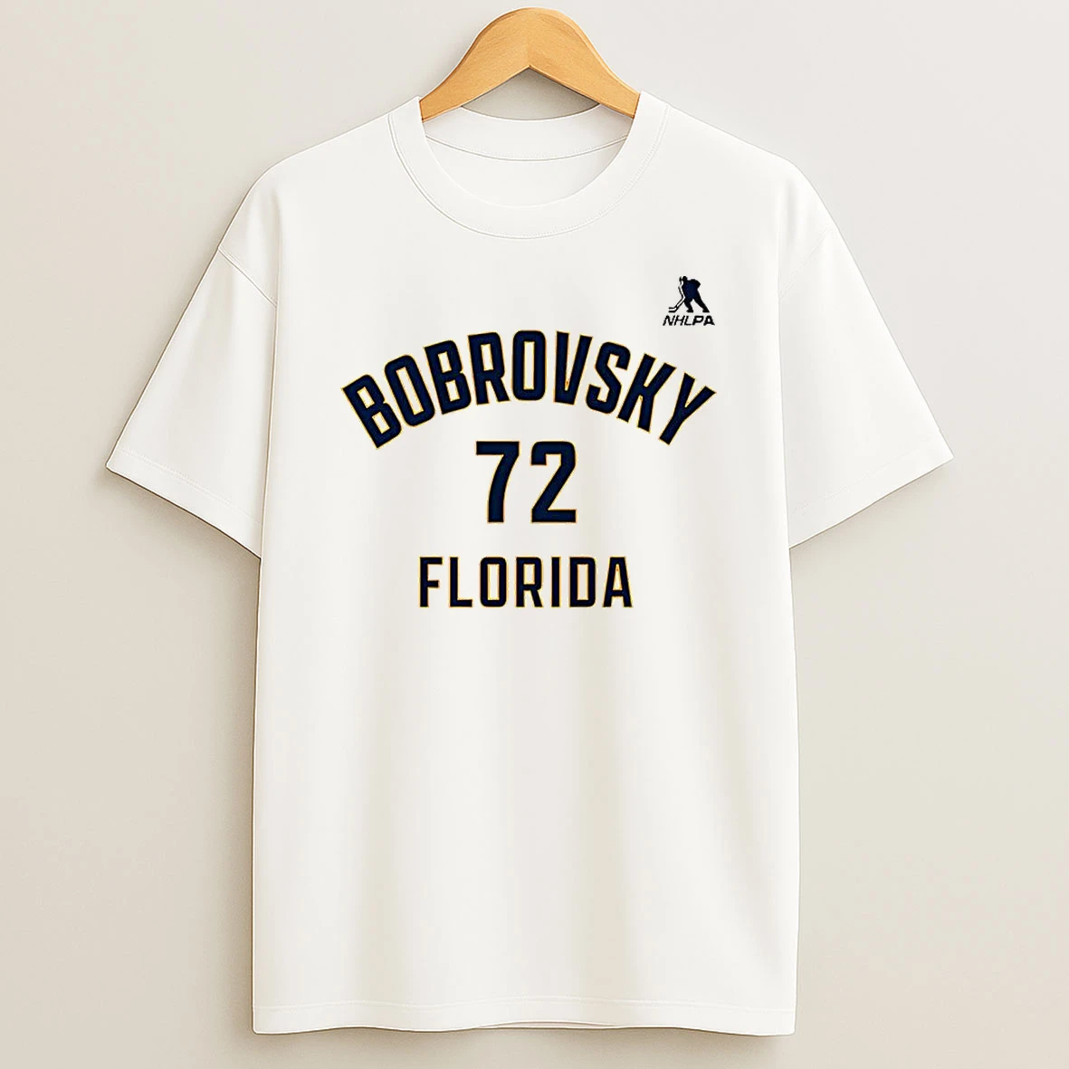 Sergei Bobrovsky Florida Panthers Ice Hockey Name And Number 72 T Shirt