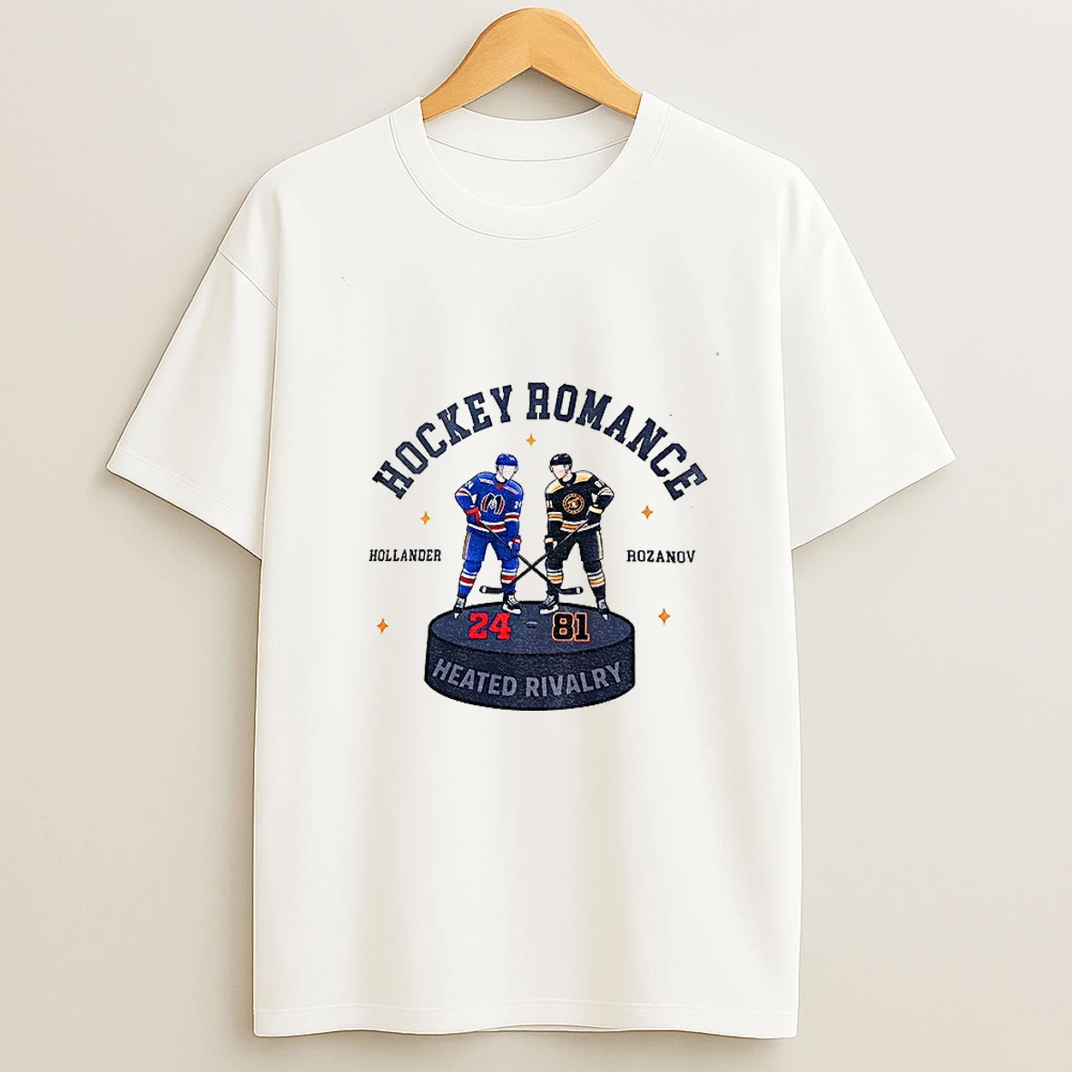 Shane Hollander Ilya Rozanov 24 And 81 Heated Rivalry Hockey Romance T Shirt
