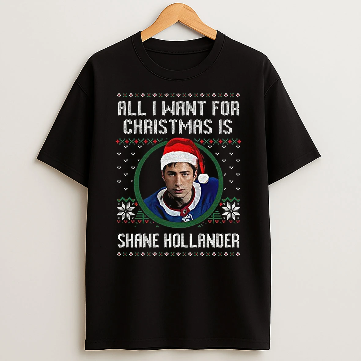 Shane Hollander All I Want For Christmas Is Merry Xmas T Shirt
