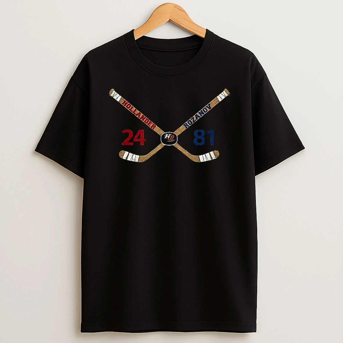 Shane Hollander And Ilya Rozanov Heated Rivalry Cross Swing Hockey Stick T Shirt