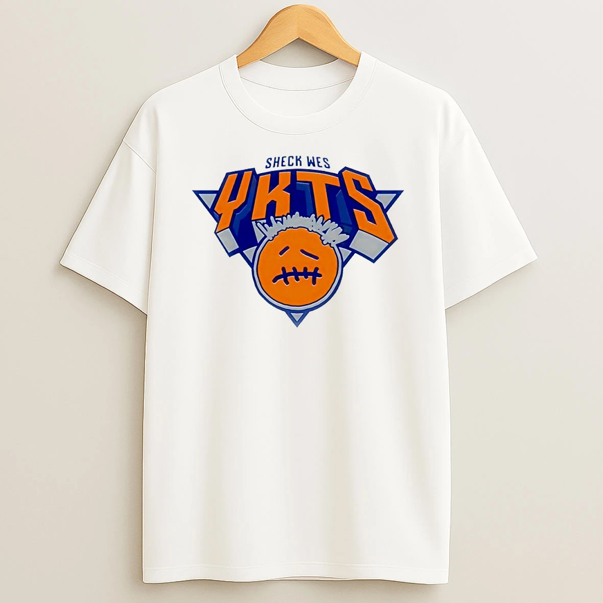 Sheck Wes Ykts New York Knicks Logo Parody Circle T Shirt