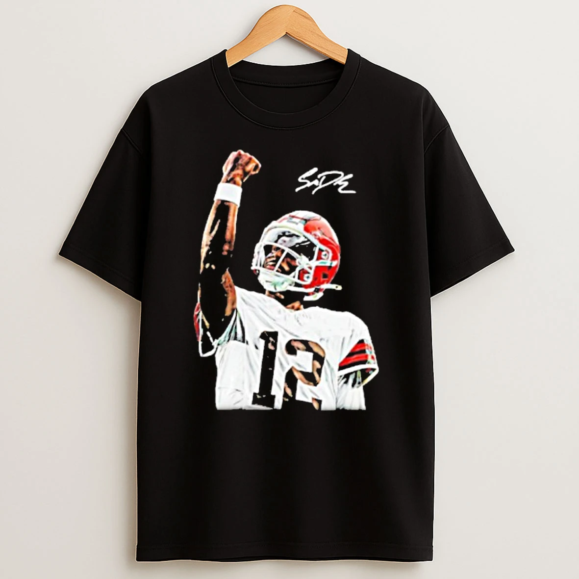 Shedeur Sanders Cleveland Browns Perfect Timing Graphic Signature T Shirt