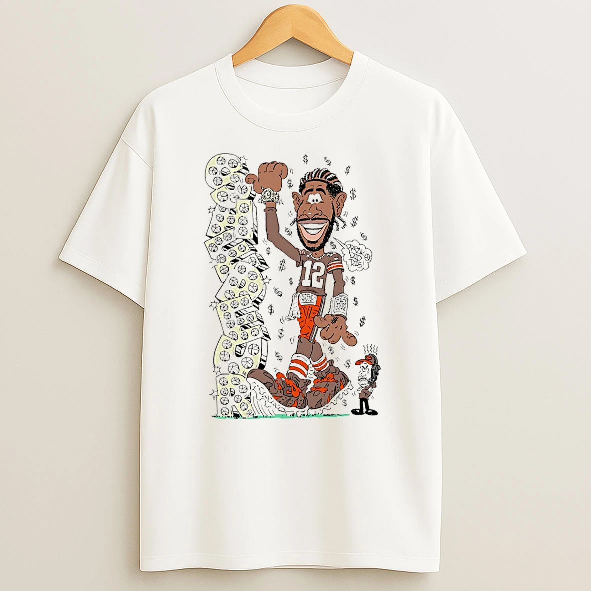 Shedeur Sanders Cleveland Browns Caricature T Shirt