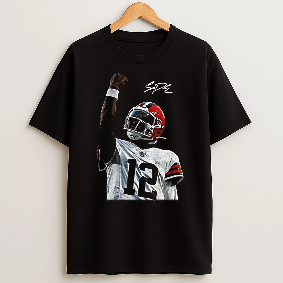 Shedeur Sanders Celebration Cleveland Browns Nfl 2025 Champions Signature T Shirt