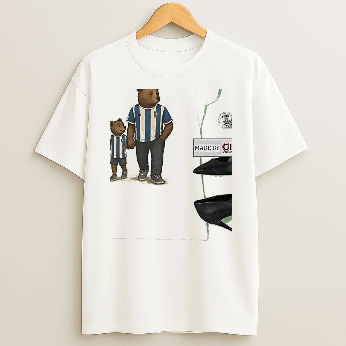 Sheffield Wednesday Fc Dad And Lad Bear Womens T Shirt