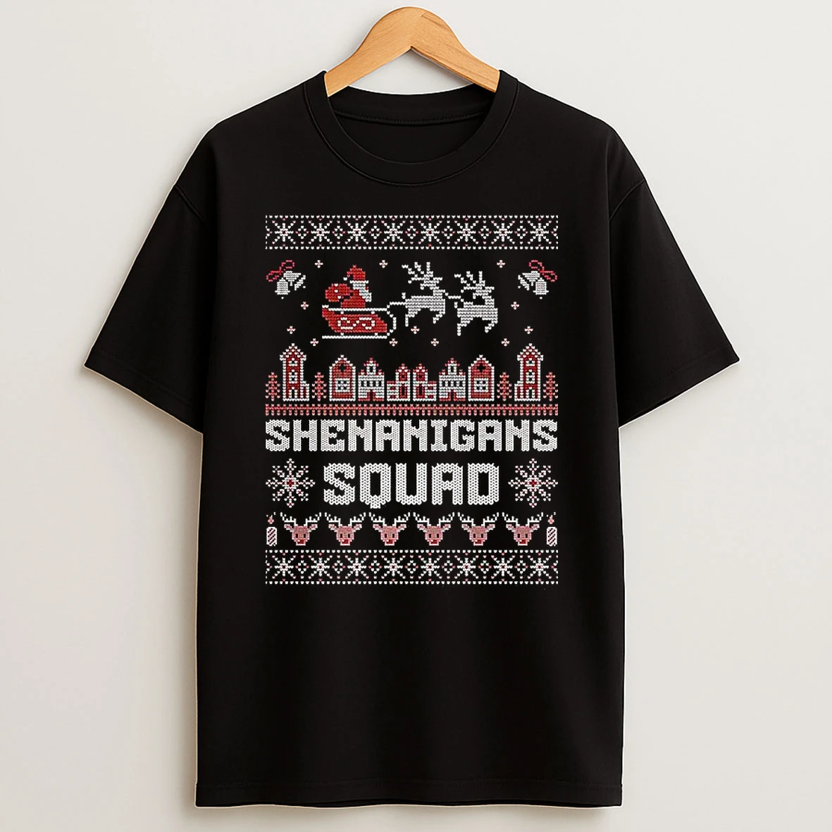 Shenanigans Squad Ugly Christmas T Shirt