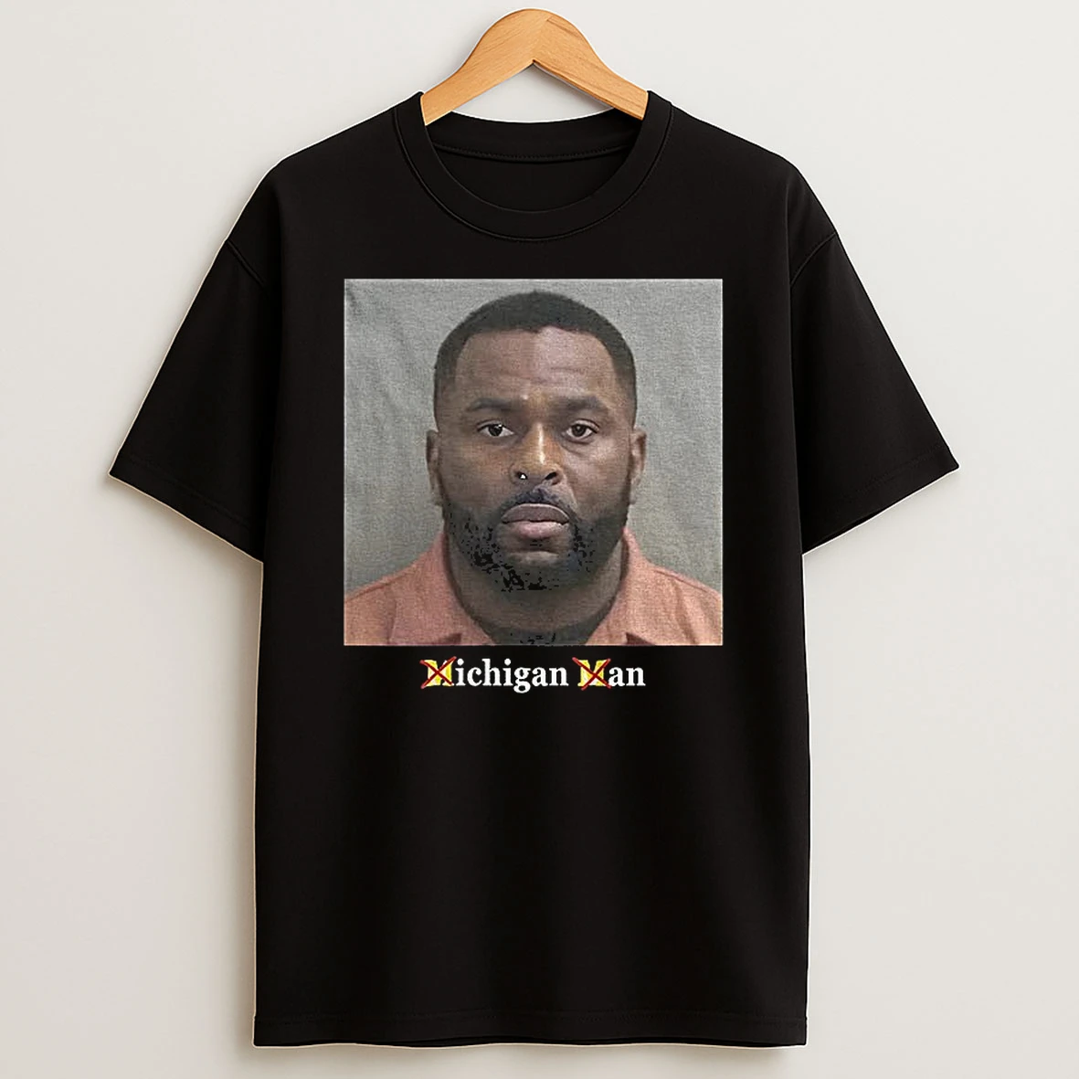 Sherrone Moore Mugshot Michigan Wolverines Coach Erase The M T Shirt